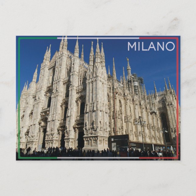 Postal Milán - Italia (Anverso)