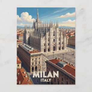Postal Milán Italia Duomo Viaje Arte 🏛️
