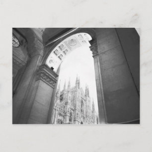 Postal Milán Italia, Galería Vista del Duomo