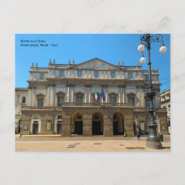Postal Milán, Italia - Teatro La Scala, teatro de ópera