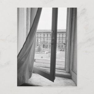 Postal Milán Italia, vista desde la ventana de La Scala O