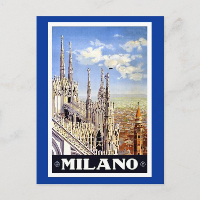 POSTAL MILANO (Anverso)