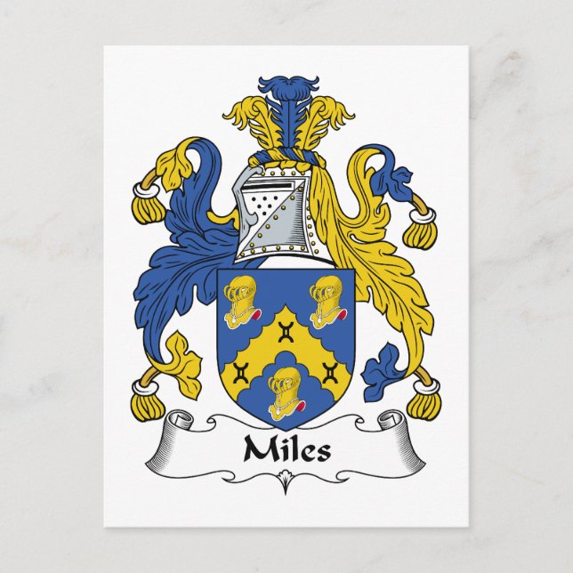 Postal Miles Family Crest (Anverso)