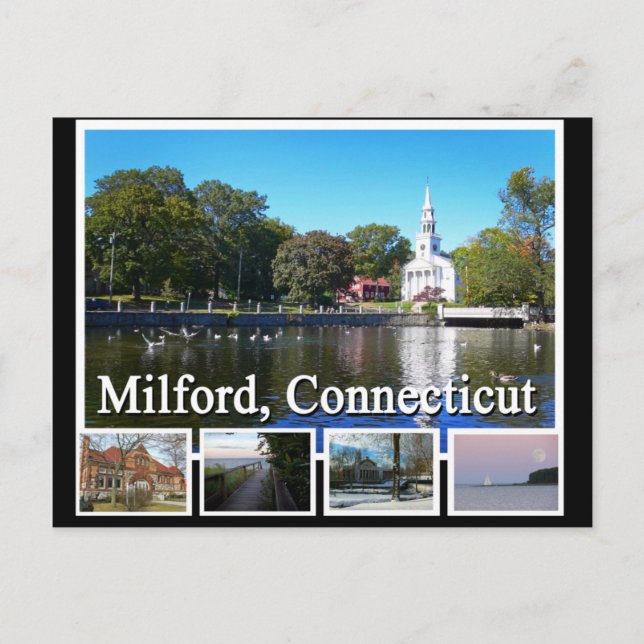 Postal Milford Connecticut Multiview (Anverso)
