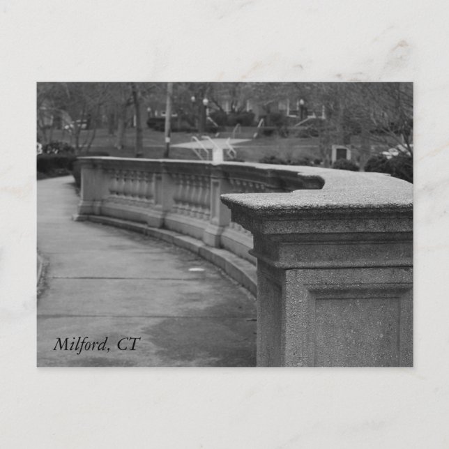 Postal Milford, CT Postcard (Anverso)