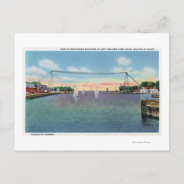 Postal Milicia naval del puerto de Rochester y del NY (Anverso)