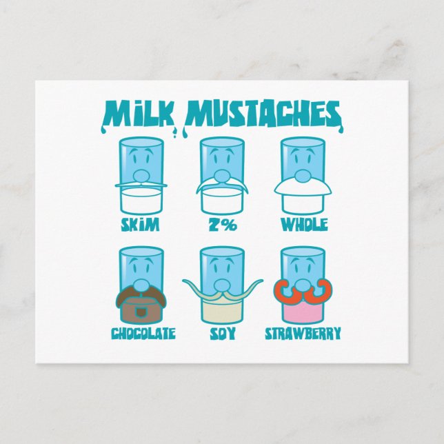 Postal Milk Mustaches (Anverso)