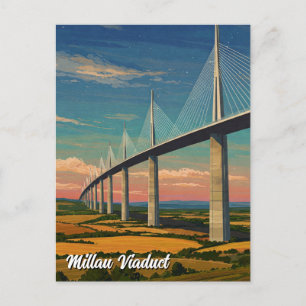 Postal Millau Viaduct France Travel