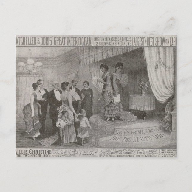 Postal Millie Christine/los dos dirigió a la señora (Anverso)