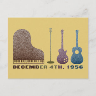 Postal Million Dollar Cuartet Instruments - Color