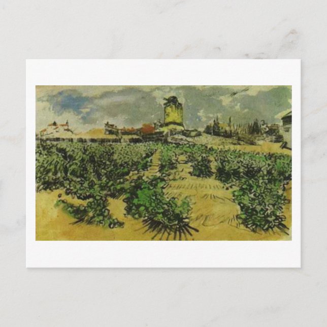 Postal Millo de Alphonse Daudet, Vincent van Gogh (Anverso)