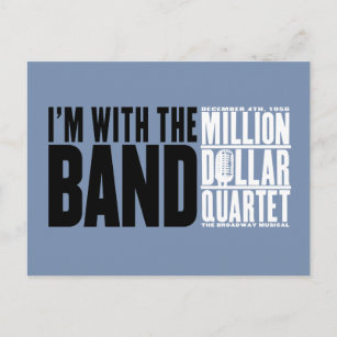 Postal Millón de cuartetos del dólar "estoy con la banda