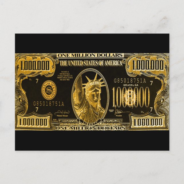 Postal Millones de deseos para usted Postcard (Anverso)