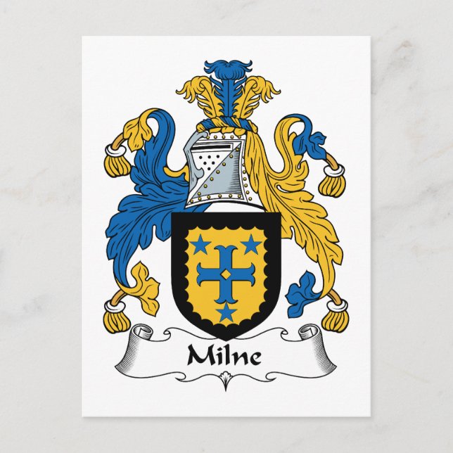 Postal Milne Family Crest (Anverso)