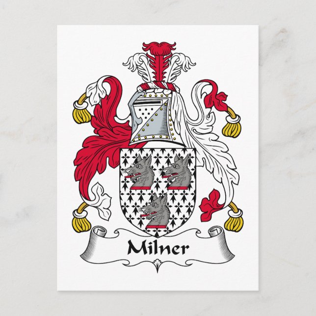 Postal Milner Family Crest (Anverso)