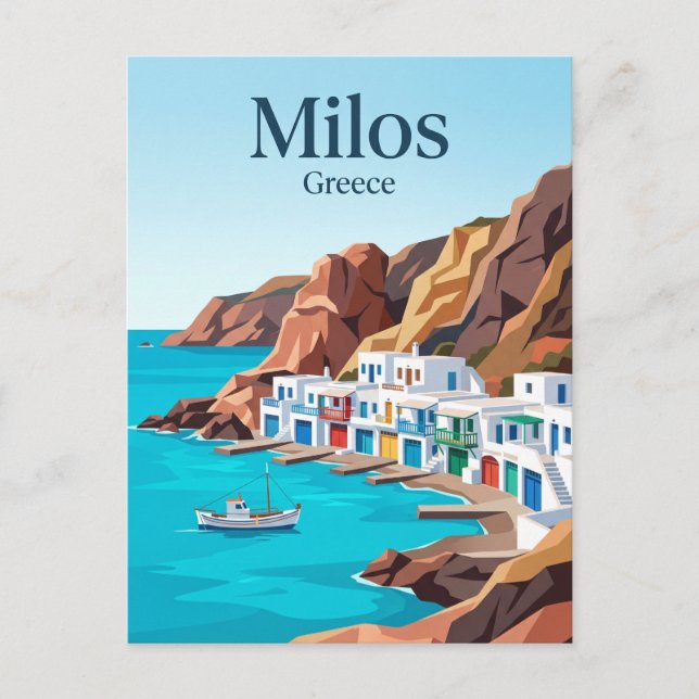 Postal Milos Grecia (Anverso)
