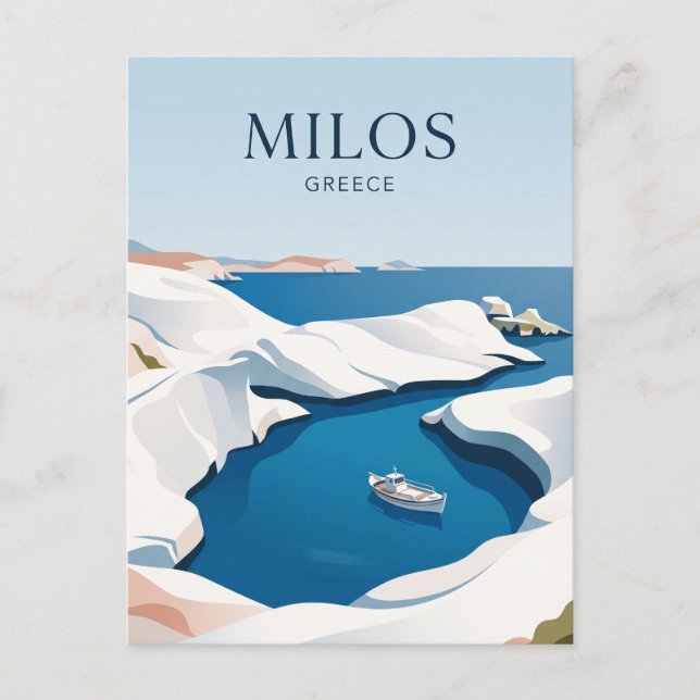 Postal Milos Grecia (Anverso)