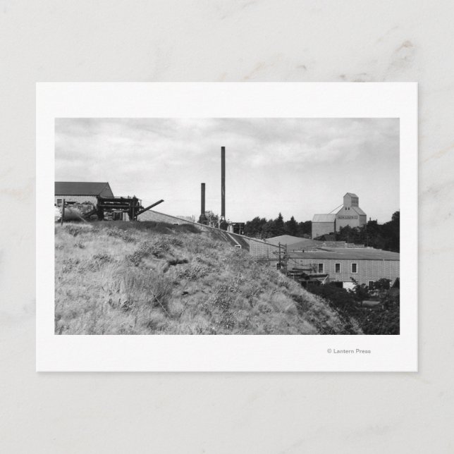 Postal Milton, Oregon View of Town Elevator Photograph (Anverso)