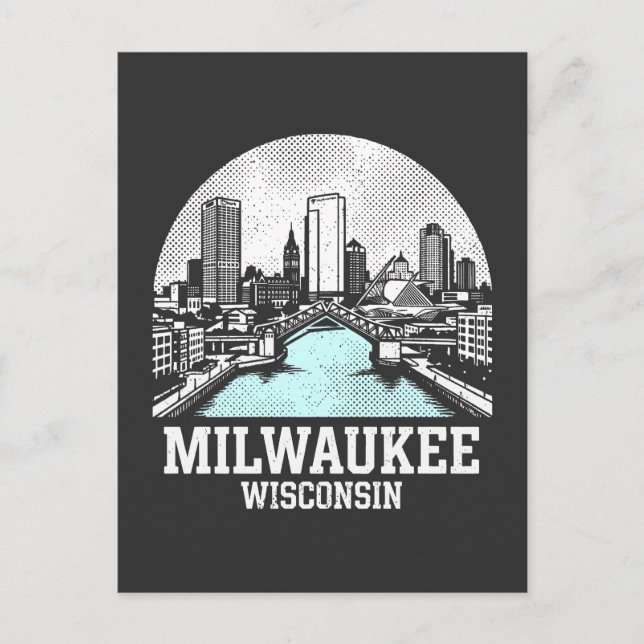 Postal Milwaukee Ciudad Wisconsin (Anverso)