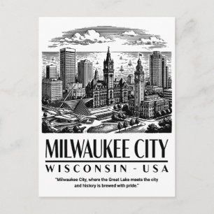 Postal Milwaukee Ciudad Wisconsin EE. UU.
