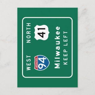 Postal Milwaukee, Rótulo WI Road