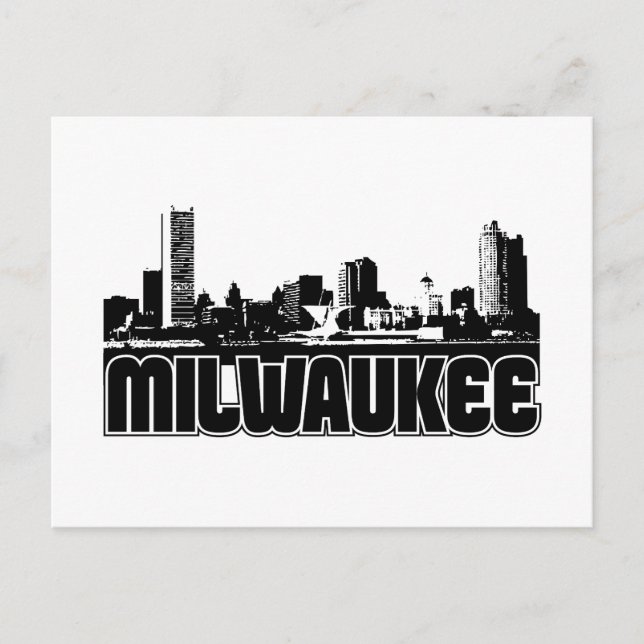 Postal Milwaukee Skyline (Anverso)