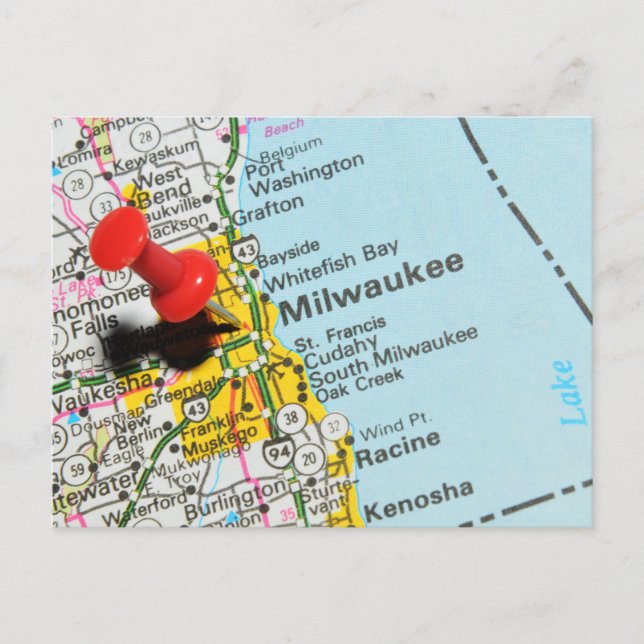 Postal Milwaukee, Wisconsin (Anverso)