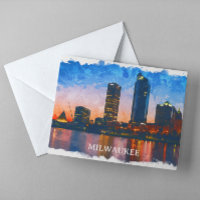 Milwaukee Wisconsin Skyline Panorama View