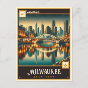 Postal Milwaukee, Wisconsin   Vintage