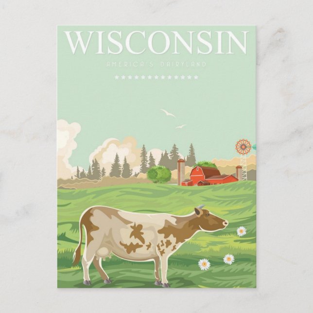 Postal Milwaukee Wisconsin Vintage Travel usa (Anverso)