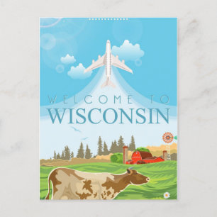 Postal Milwaukee Wisconsin Vintage Travel usa