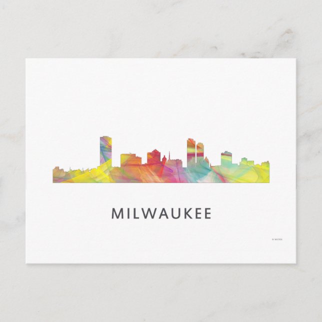 POSTAL MILWAUKEE, WISCONSON SKYLINE WB1 - (Anverso)