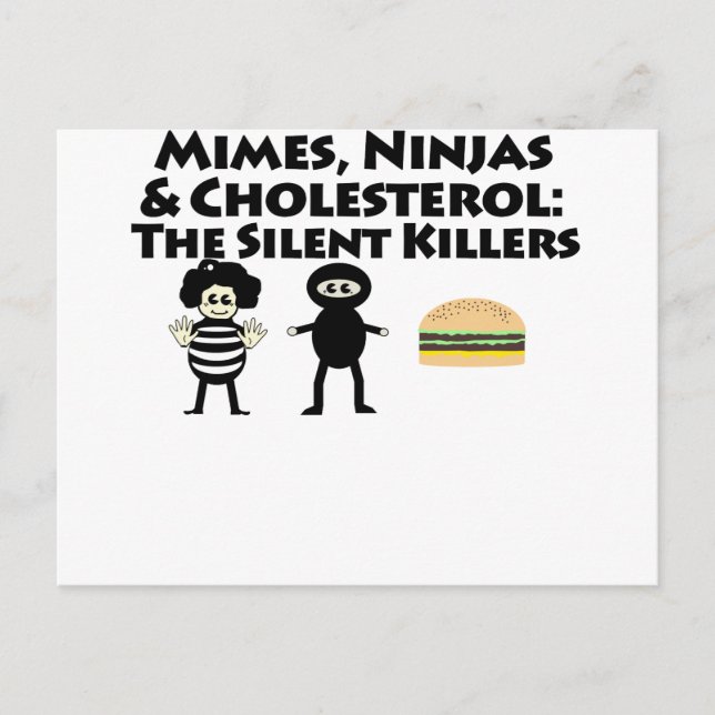 Postal Mimes, Nijas y Colesterol (Anverso)