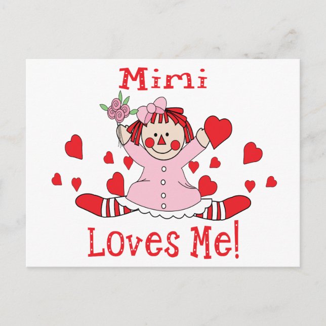 Postal Mimi Love's me Rag Doll (Anverso)