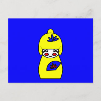 Postal Mimi (muñeca Kokeshi)