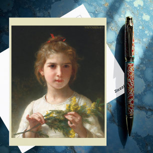 Postal Mimosa por William Bouguereau