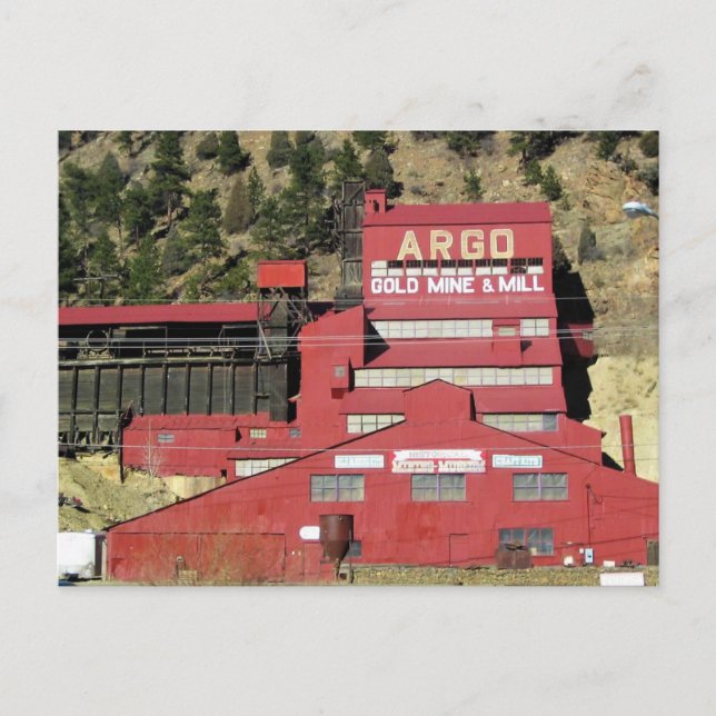 Postal Mina Argo Gold & Mill, Idaho Springs, Colorado (Anverso)