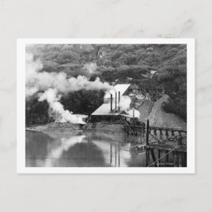 Postal Mina de oro en Valdez, Alaska. Fotografía