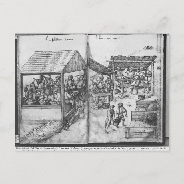 Postal Mina de plata de La Croix-aux-Mines, Lorena (Anverso)