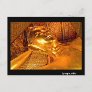 Postal Minando a Buda Tailandia