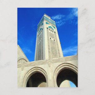 Postal minarete de morocco hassan