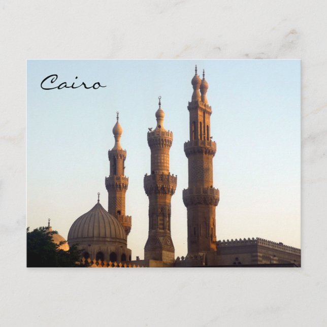 Postal minaretes de cairo (Anverso)