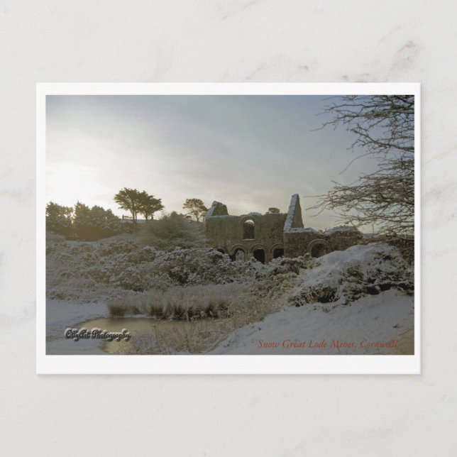 Postal Minas Snowy Great Lode, Cornwall. (Anverso)