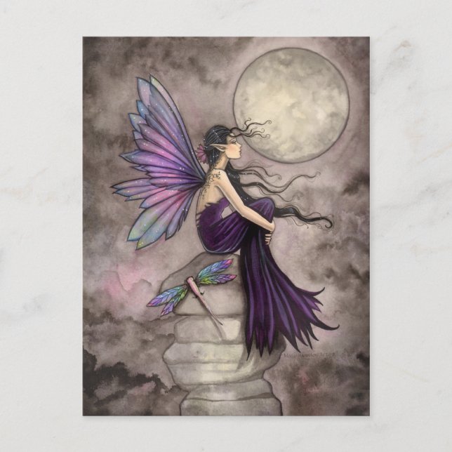 Postal Mind Adrip Fantasy Fairy Art (Anverso)