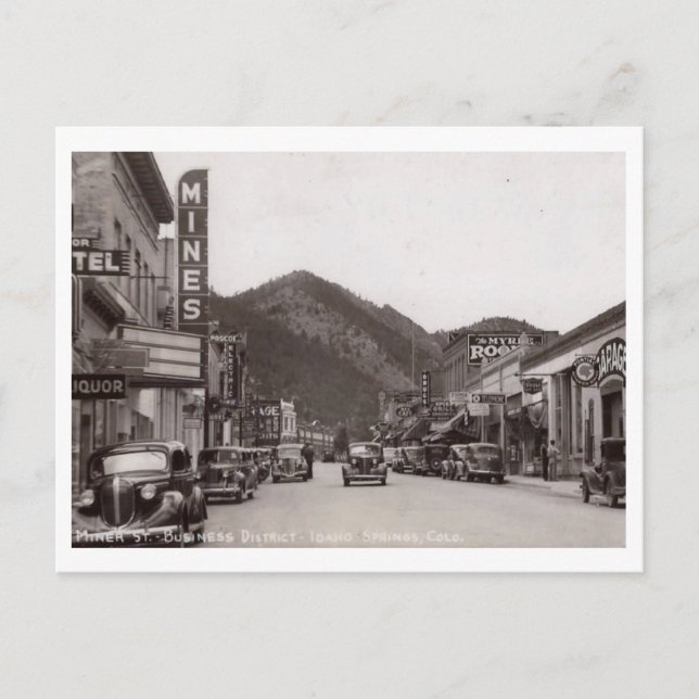 Postal Miner St., Idaho Springs, Colorado Vintage (Anverso)