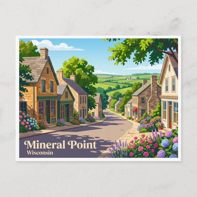 Postal Mineral Point Wisconsin (Anverso)