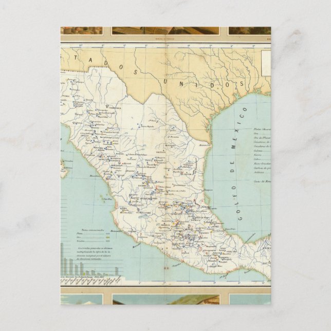 Postal Minería en México (Anverso)