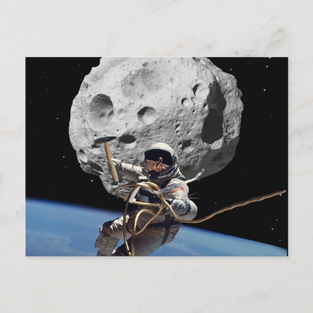 Postal Minero asteroide (Anverso)