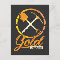Minero divertido y pionero de la minería del oro