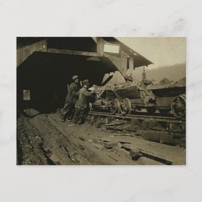 Postal Mineros de carbón (Anverso)